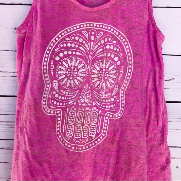 Sugar Skull Burnout Tank - Picture 2 of 4